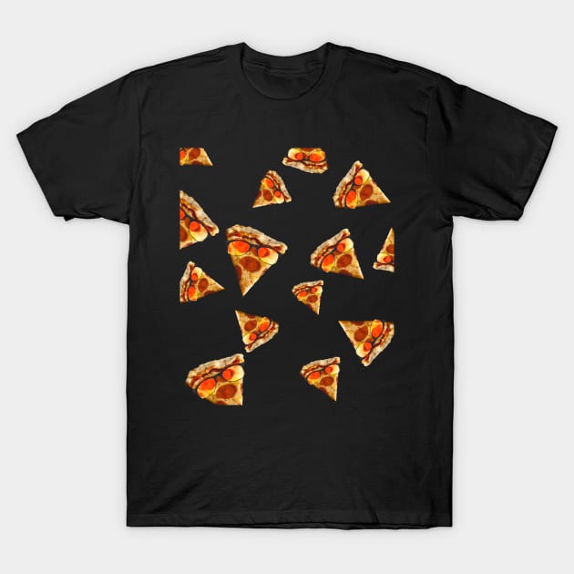 Pizza Wearing Sunglasses Glasses Funny Cute T-Shirt by Random Galaxy